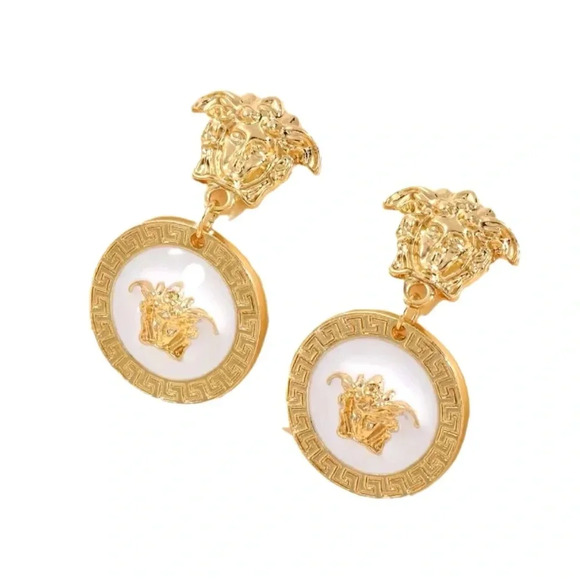 Anthropologie Jewelry - Medusa Tribute Gold Drop Earrings